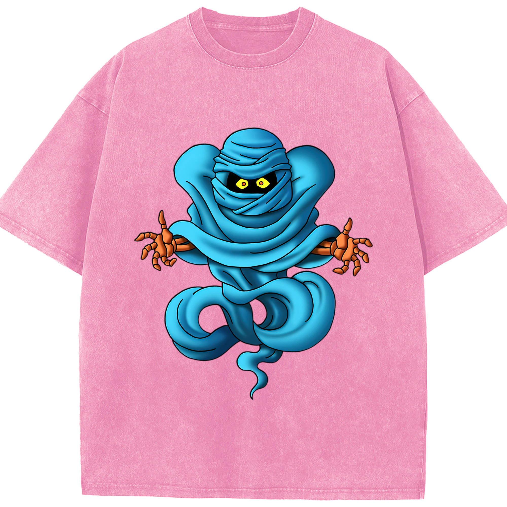 （画像用） ドラゴンクエスト Doragon Kuesuto Dragon Quest 綿100% ヴィンテージ風 半袖Tシャツ（フロントプリント）